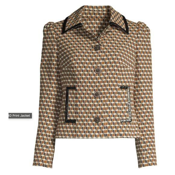 ELIE TAHARI Luka 3D Print Jacket - Picture 9 of 9